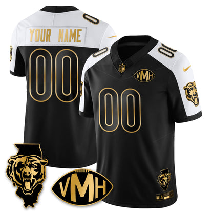 Custom CHI Honor Virginia Halas McCaskey Vapor Limited Jersey - All Stitched