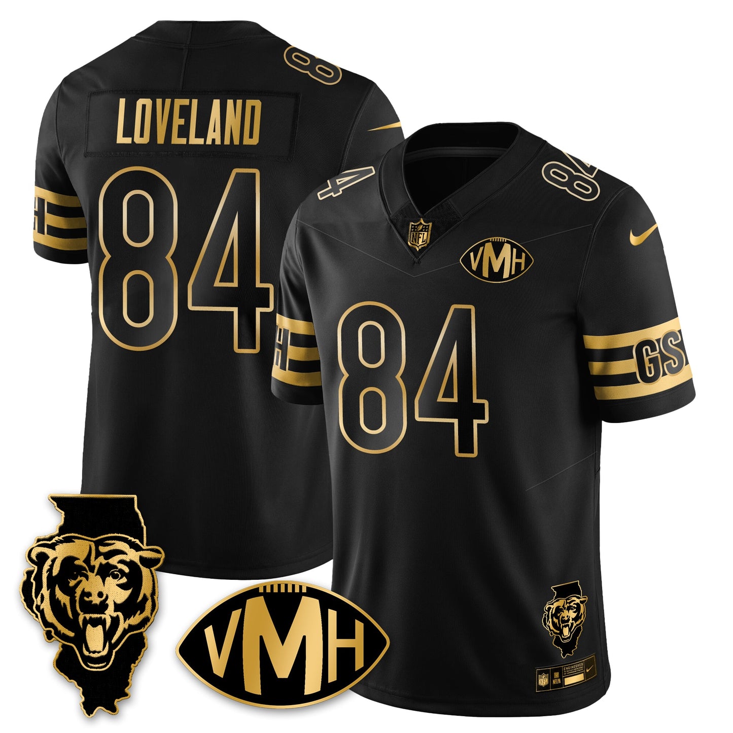 CHI Honor Virginia Halas McCaskey Vapor Limited Jersey - All Stitched