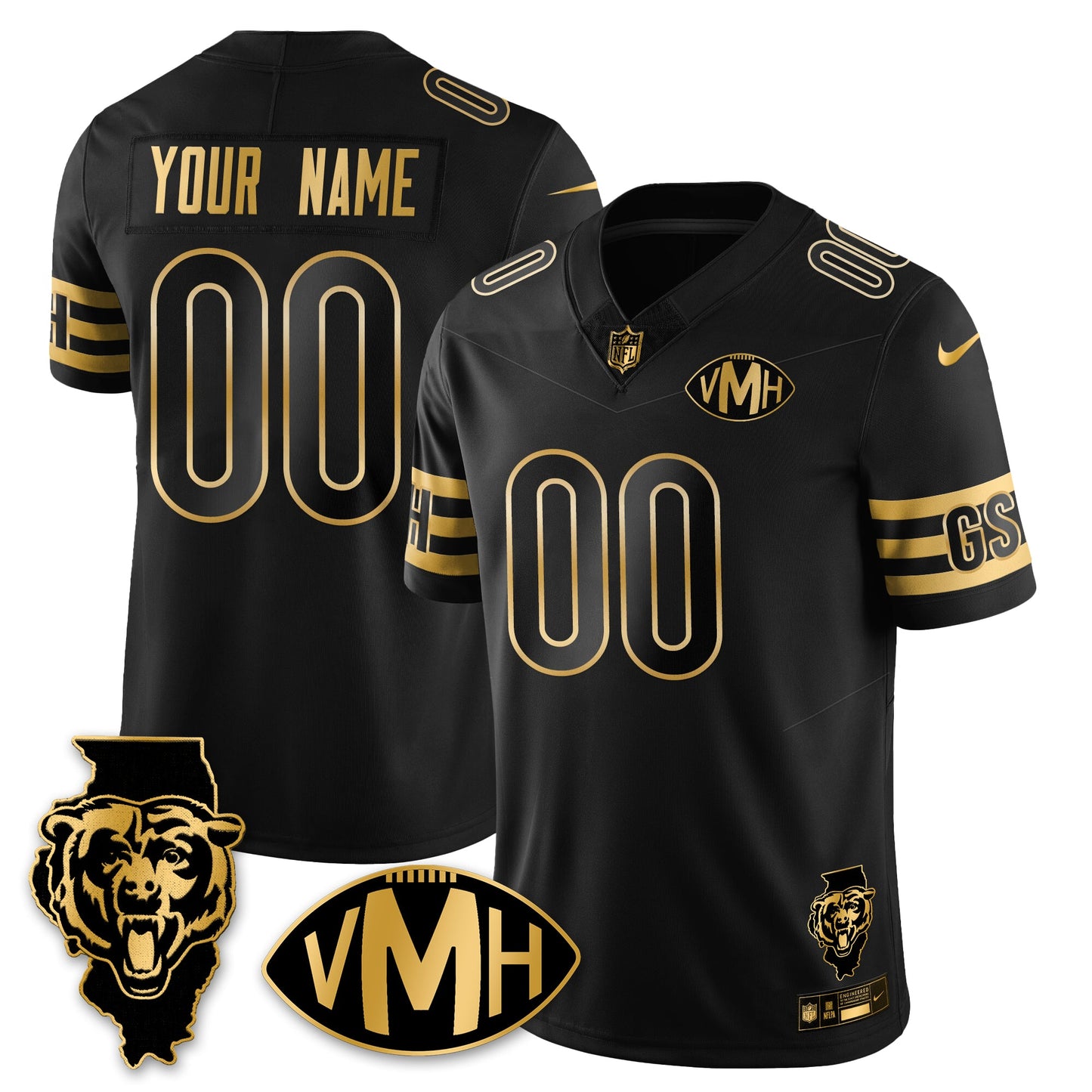 CHI Honor Virginia Halas McCaskey Vapor Limited Jersey - All Stitched