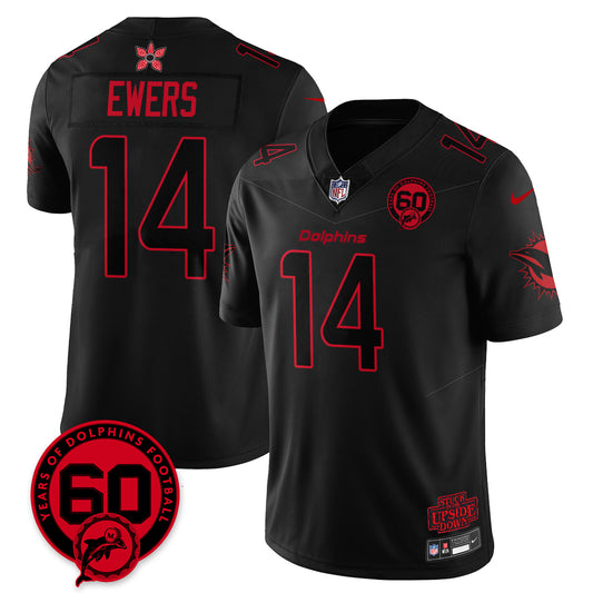 MIA 60th Season Vapor Limited Jersey - Stranger Things - Stitched