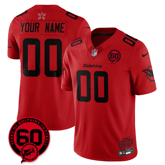 MIA 60th Season Vapor Limited Custom Jersey - Stranger Things - Stitched