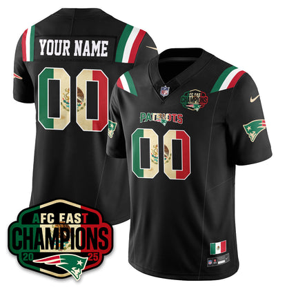 Custom NE Mexico AFC East Division Champions Vapor Limited Jersey - All Stitched