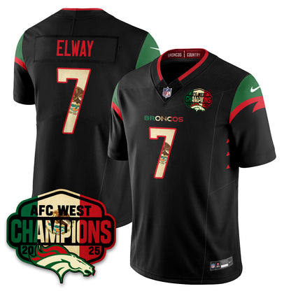 DEN Mexico AFC West Division Champions Vapor Limited Jersey - All Stitched