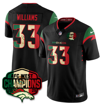 DEN Mexico AFC West Division Champions Vapor Limited Jersey - All Stitched