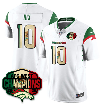 DEN Mexico AFC West Division Champions Vapor Limited Jersey - All Stitched