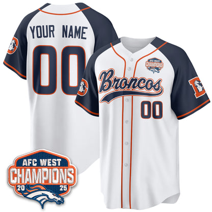 DEN AFC West Division Champions Vapor Limited Baseball Custom Jersey - All Stitched (Copy)