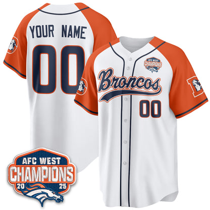 DEN AFC West Division Champions Vapor Limited Baseball Custom Jersey - All Stitched (Copy)