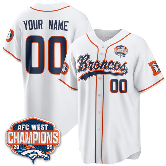 DEN AFC West Division Champions Vapor Limited Baseball Custom Jersey - All Stitched (Copy)