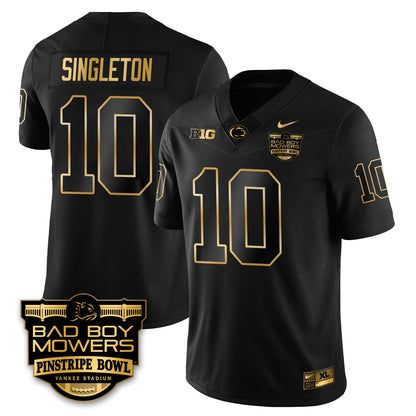 PSU Football Pinstripe Bowl Gold Jersey - All Stitched