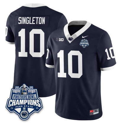 PSU Football 2025 Pinstripe Bowl Champions Jersey - All Stitched