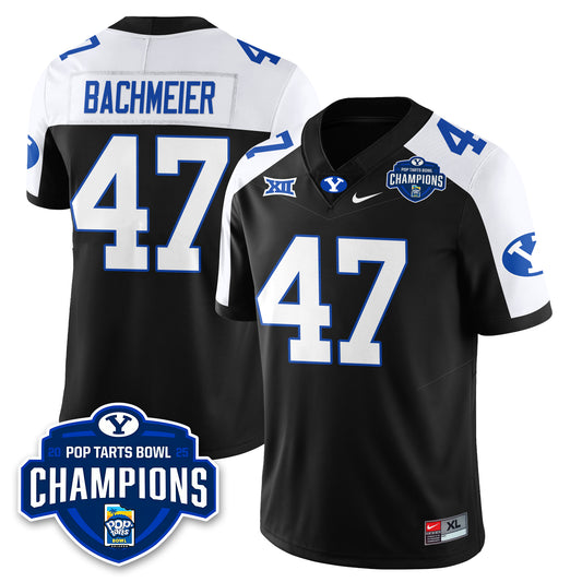 BYU Cougars Football 2025 Pop-Tarts Bowl Champions Jersey - Stitched
