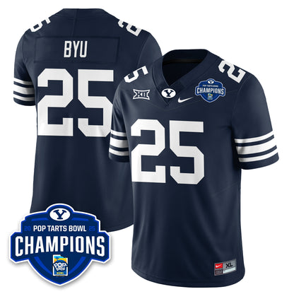 BYU Cougars Football 2025 Pop-Tarts Bowl Champions Jersey - All Stitched