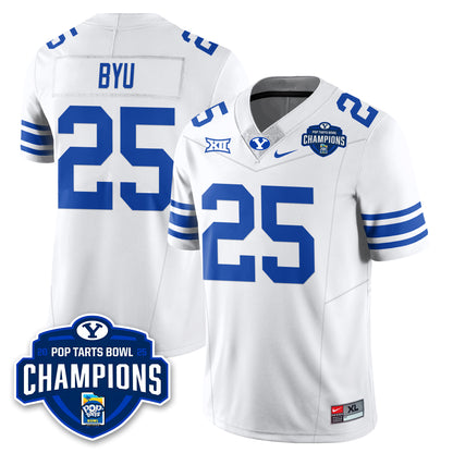 BYU Cougars Football 2025 Pop-Tarts Bowl Champions Jersey - All Stitched