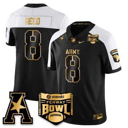 Army Black Knights Football 2025 Fenway Bowl Gold Jersey - All Stitched