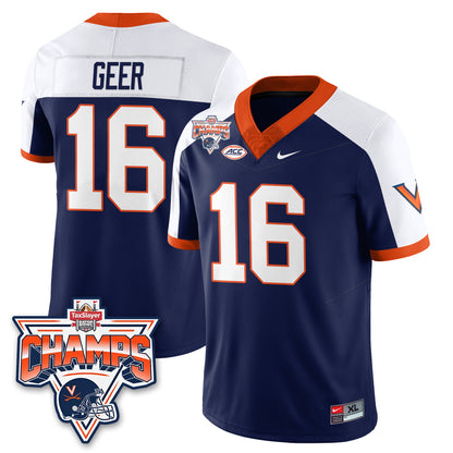 Virginia Cavaliers Football 2025 TaxSlayer Gator Bowl Champions Jersey - All Stitched