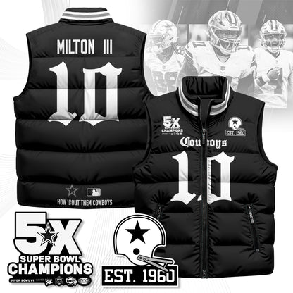 DAL Gothic 5-Time Champions Unisex Puffer Vest