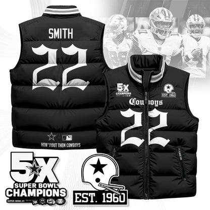 DAL Gothic 5-Time Champions Unisex Puffer Vest