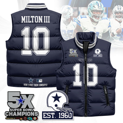 DAL 5-Time Champions Unisex Puffer Vest