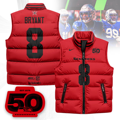 Seattle Seahawks 'Stranger Things Edition' Unisex Puffer Vest