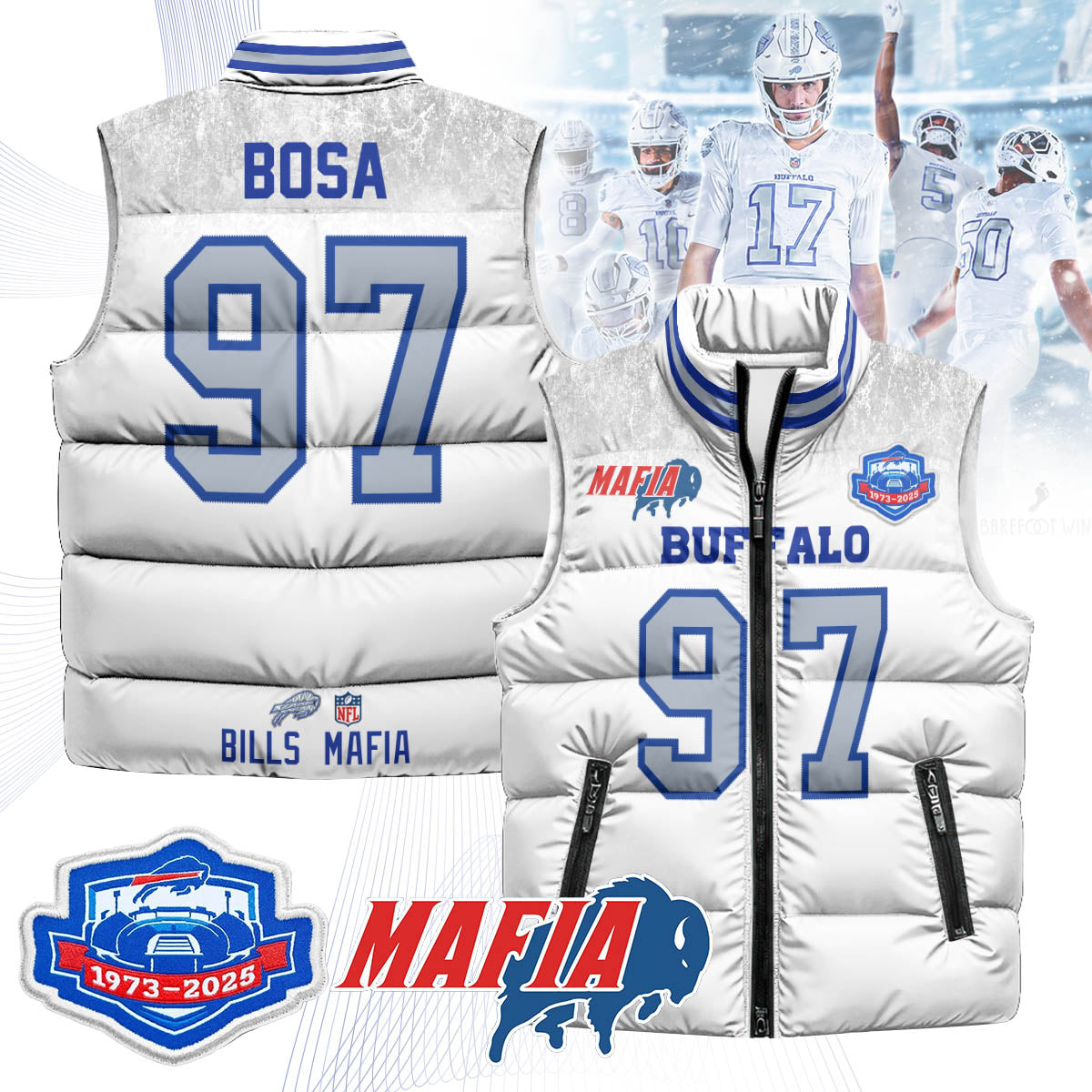 BUF Mafia Farewell Highmark Unisex Puffer Vest