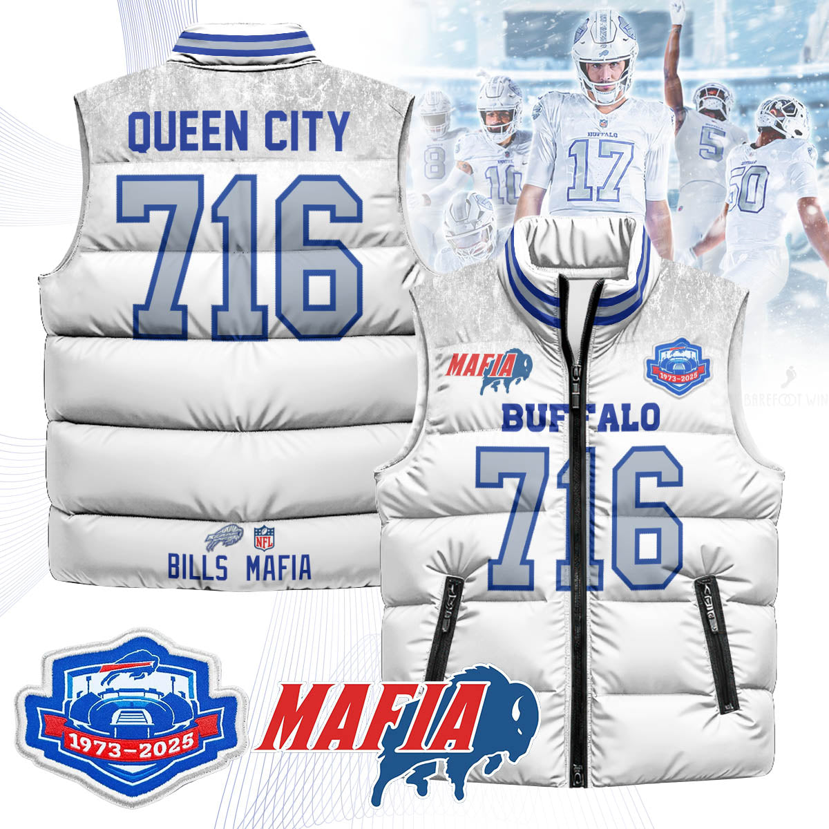 BUF Mafia Farewell Highmark Unisex Puffer Vest