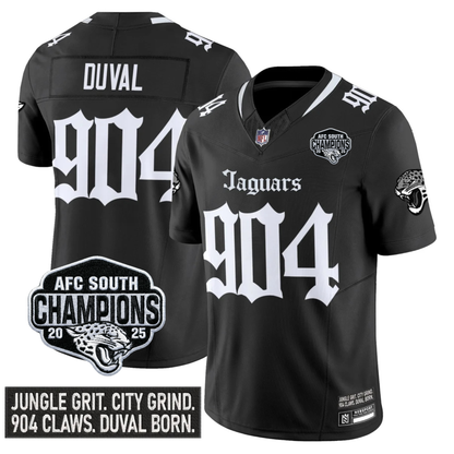JAX Gothic AFC South Division Champions Vapor Limited Jersey V1 - Stitched