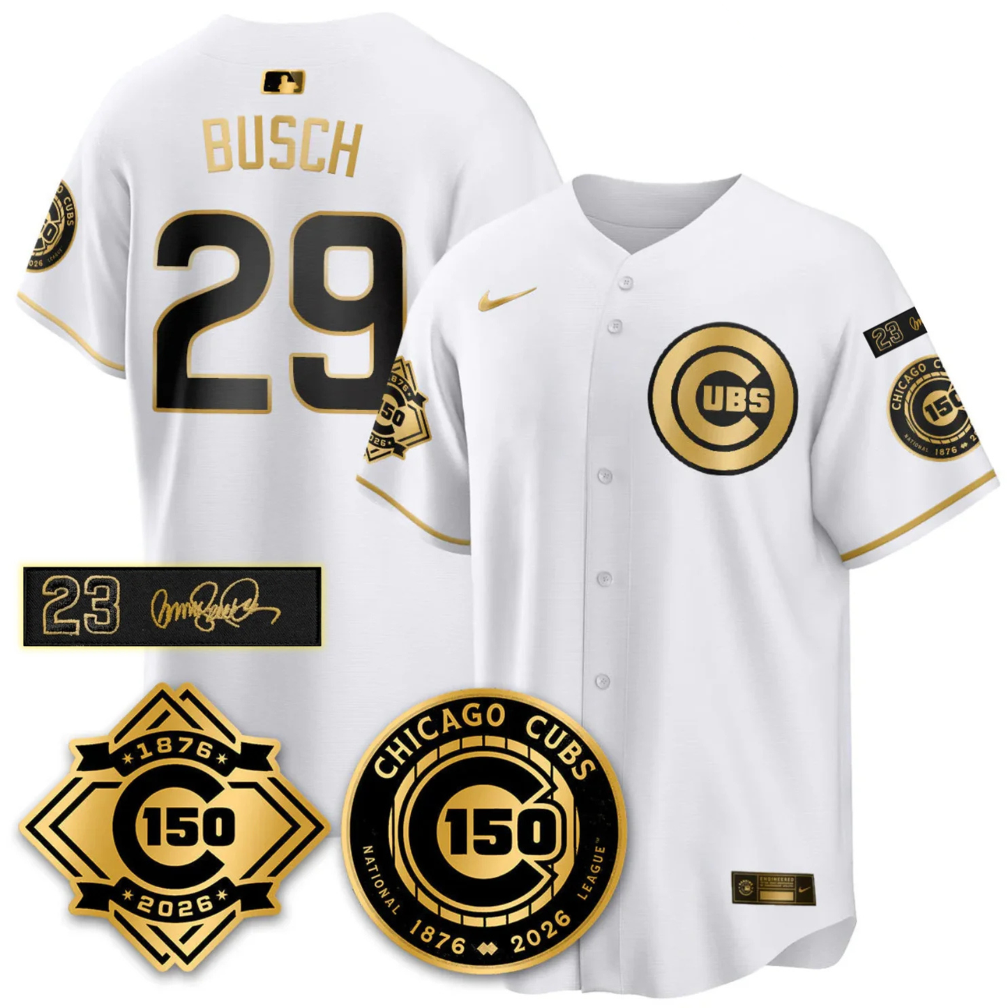 CHC Vapor Limited Gold Jersey - 150th Anniversary & Ryno Tribute Patch - All Stitched