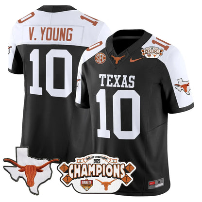 TEX 2025 State Map & Citrus Bowl Champions Patch Vapor Limited Jersey V1 - All Stitched
