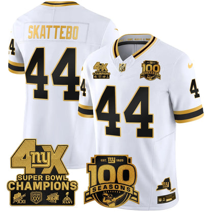 NYG 4X Champions & 100th Season Patch Limited Edition - Stitched (2)