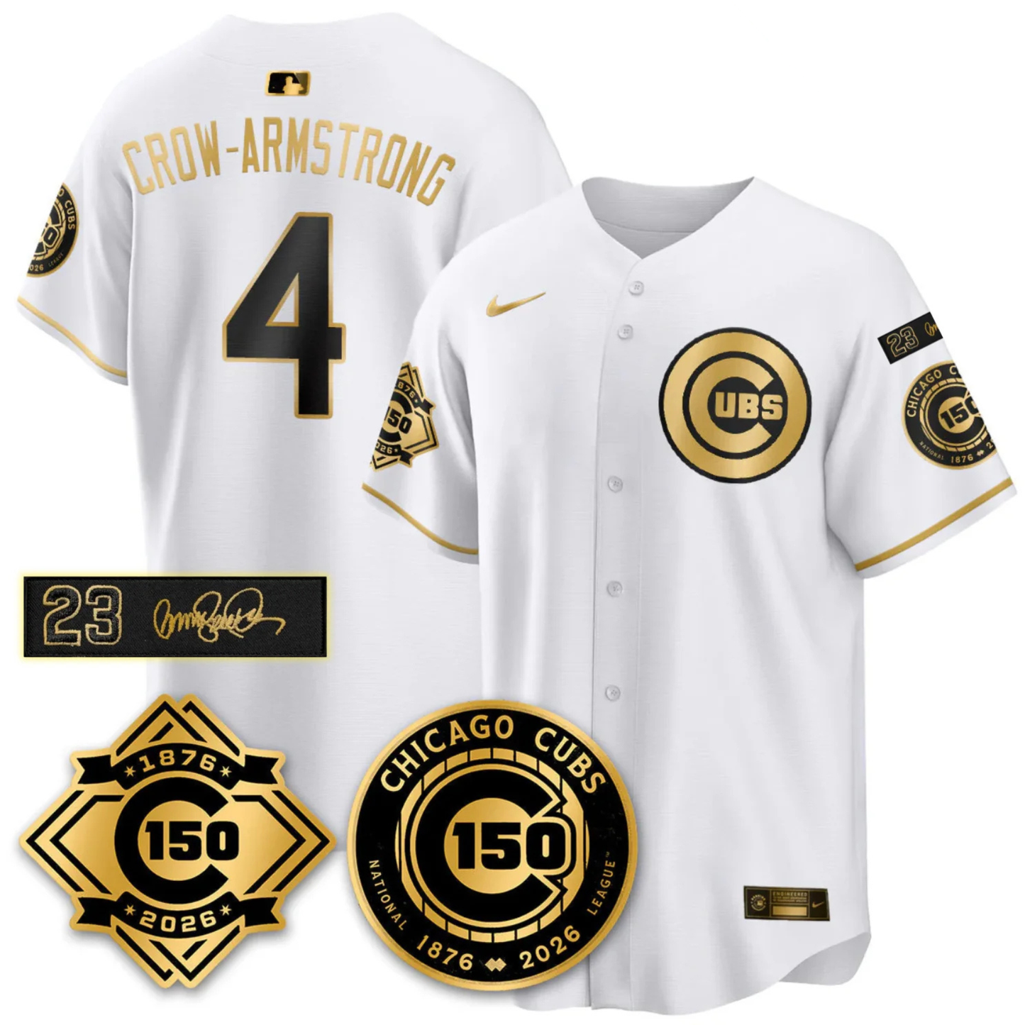 CHC Vapor Limited Gold Jersey - 150th Anniversary & Ryno Tribute Patch - All Stitched