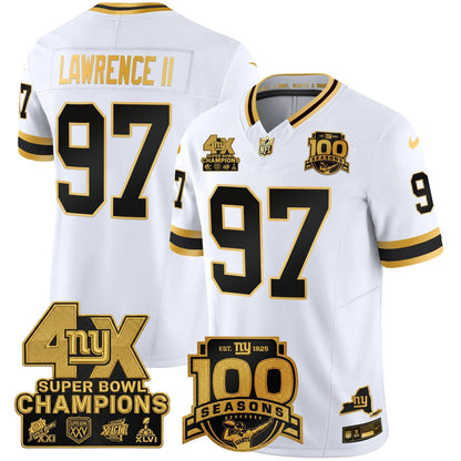 NYG 4X Champions & 100th Season Patch Limited Edition - Stitched (2)