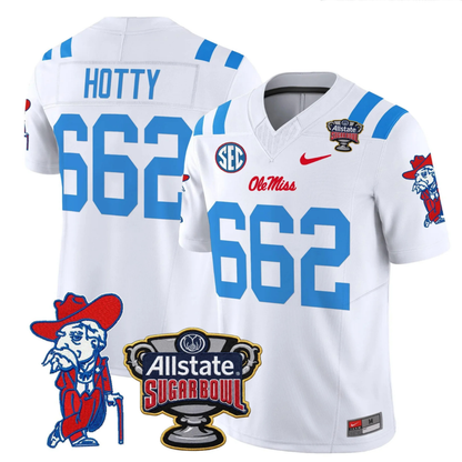 Ole Miss Rebels 2025 Sugar Bowl Patch Vapor Limited Jersey - All Stitched