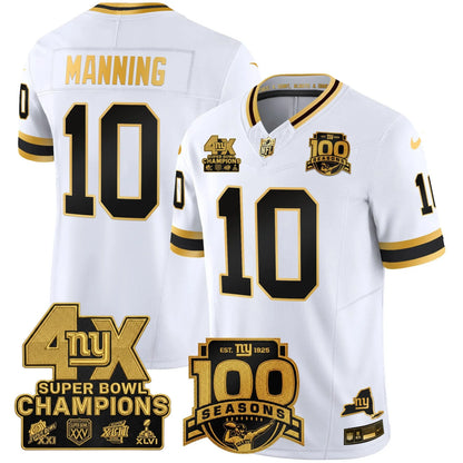 NYG 4X Champions & 100th Season Patch Limited Edition - Stitched (2)