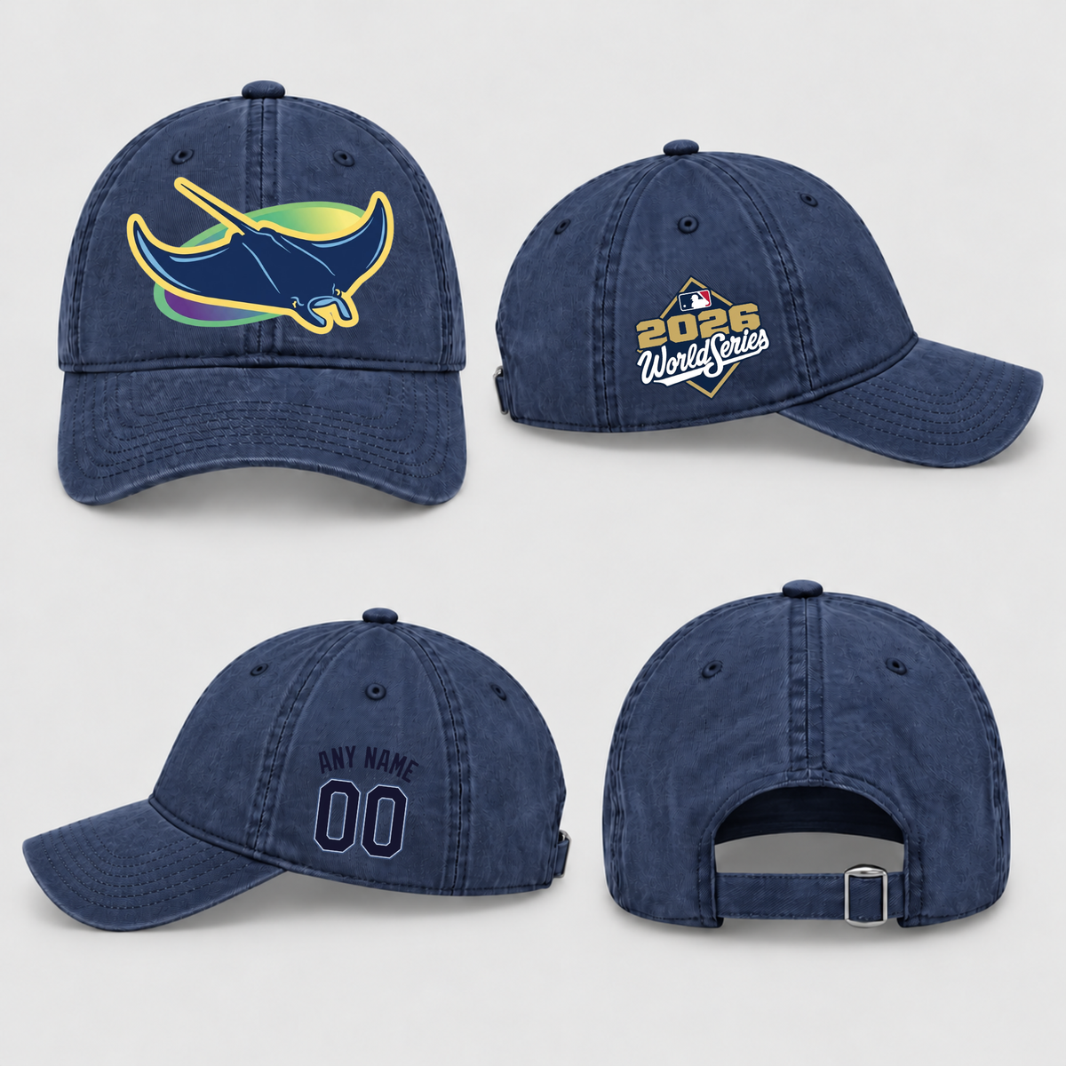 TBR American League Champions Personalized Wash Hat - Printed V2