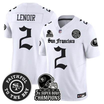 SF 5-Time Champions 'Gothic Edition' Vapor Limited Jersey - All Stitched