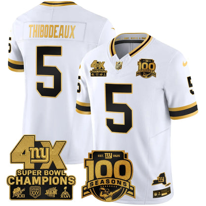 NYG 4X Champions & 100th Season Patch Limited Edition - Stitched (2)