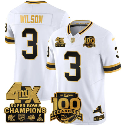 NYG 4X Champions & 100th Season Patch Limited Edition - Stitched (2)