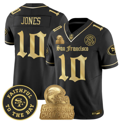 SF 5-Time Champions 'Gothic Edition' Vapor Limited Jersey - All Stitched