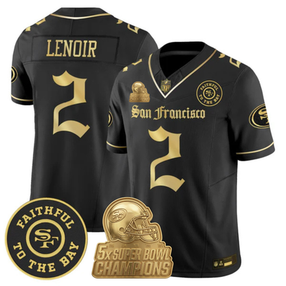 SF 5-Time Champions 'Gothic Edition' Vapor Limited Jersey - All Stitched