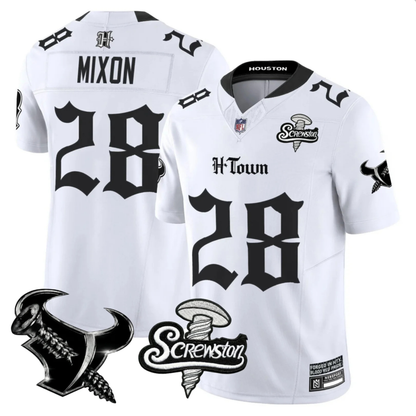 HOU 'Gothic Lone Star Shadows' DJ Screw Edition Vapor Limited Jersey - All Stitched