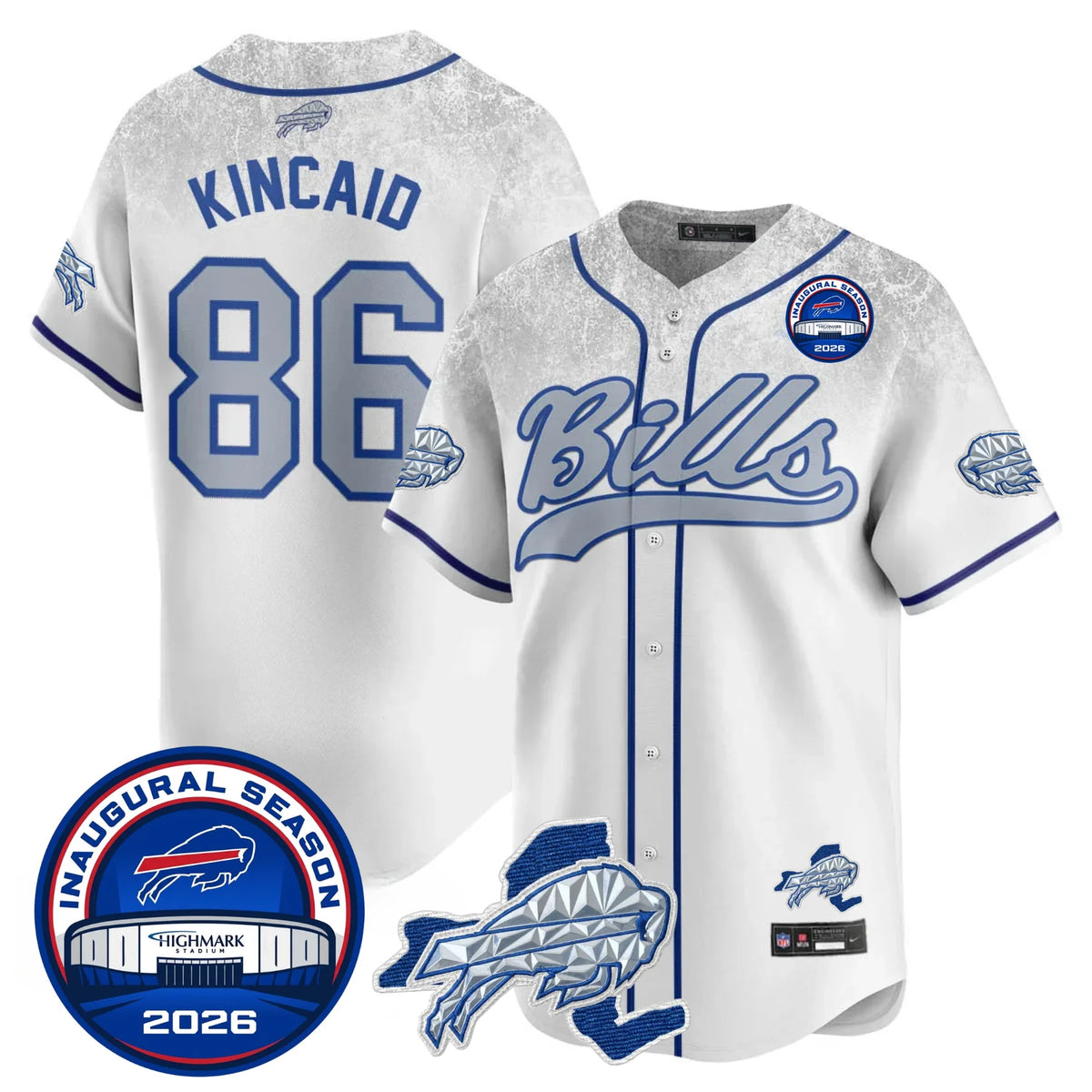 BUF 2026 Inaugural Season Patch Baseball Royal Edition - Stitched(2)