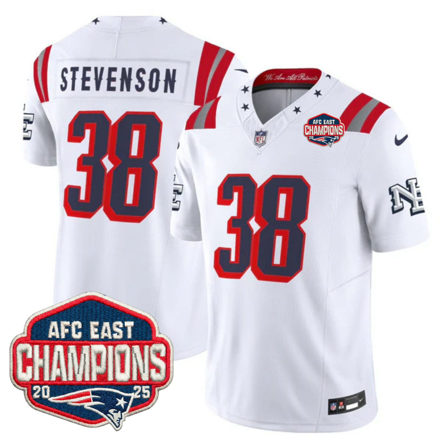 NE 2025 "Rivalries" AFC East Champions Vapor Limited Jersey - All Stitched