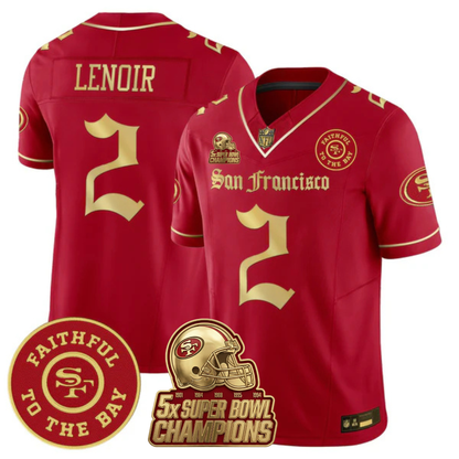 SF 5-Time Champions 'Gothic Edition' Vapor Limited Jersey - All Stitched