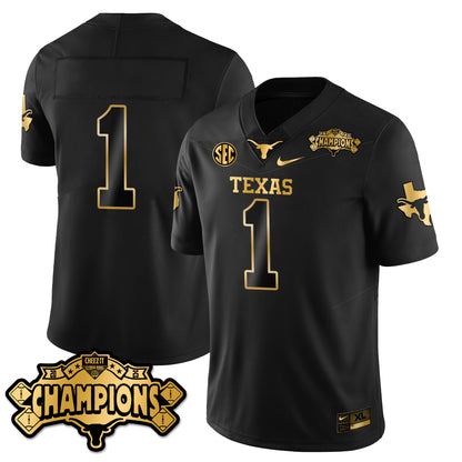TEX Football Vapor Limited Gold Jersey - Citrus Bowl Champions - All Stitched
