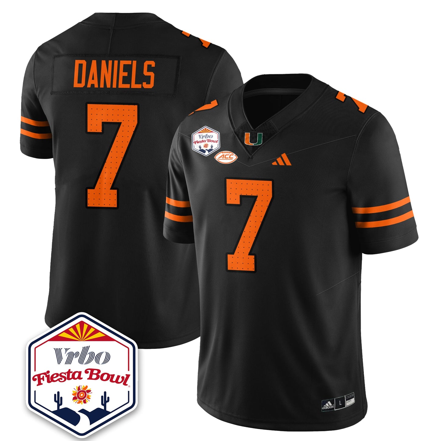 MIA Football Vapor Limited Jersey - Vrbo Fiesta Bowl - All Stitched