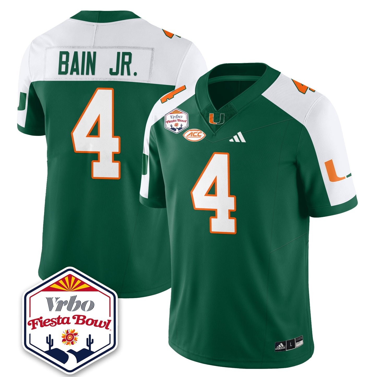 MIA Football Vapor Limited Jersey - Vrbo Fiesta Bowl - All Stitched