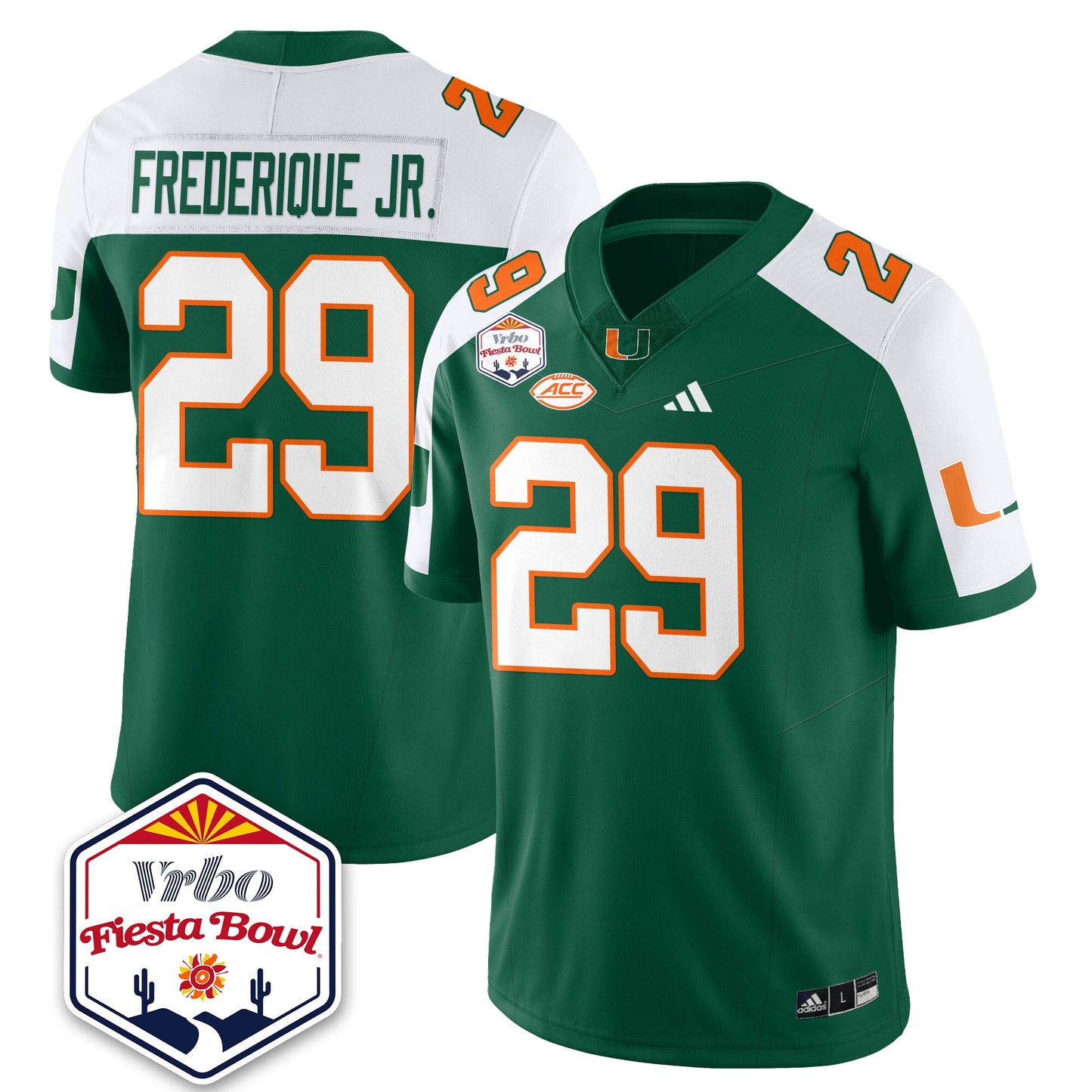MIA Football Vapor Limited Jersey - Vrbo Fiesta Bowl - All Stitched