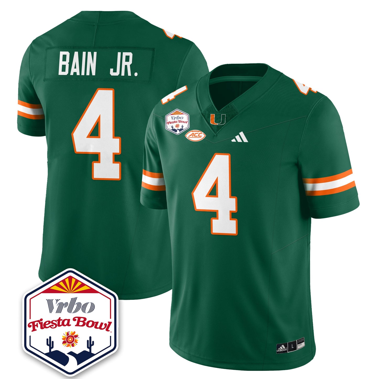 MIA Football Vapor Limited Jersey - Vrbo Fiesta Bowl - All Stitched