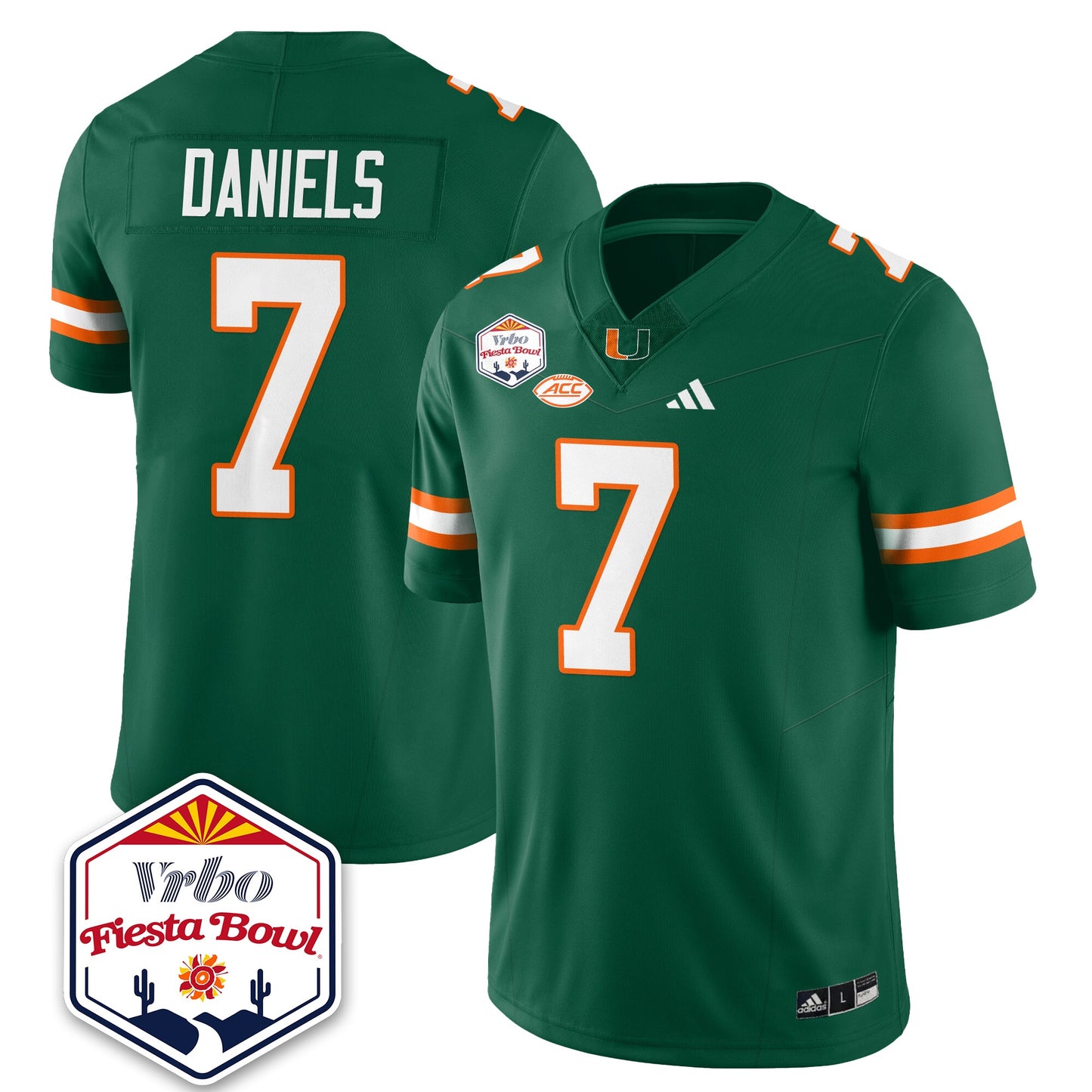 MIA Football Vapor Limited Jersey - Vrbo Fiesta Bowl - All Stitched