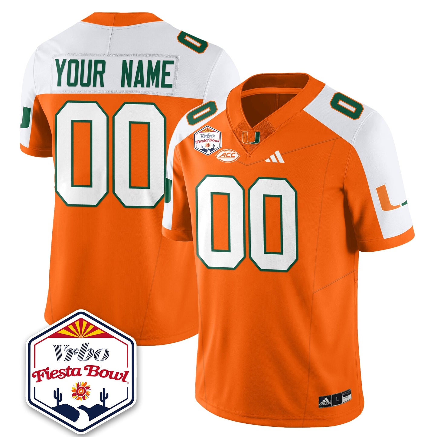 MIA Football Vapor Limited Jersey - Vrbo Fiesta Bowl - All Stitched